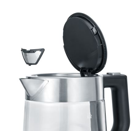 Severin WK 3468 - Bouilloire électrique 1 l, 2200 W/230 V, inox/verre