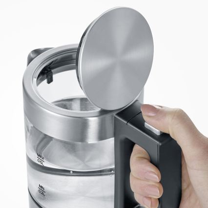 Severin WK 3472 - Bouilloire électrique 0,5 l 1100 W/230 V inox/verre