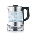 Severin WK 3473 - Bouilloire électrique à ébullition rapide avec filtre, 1 l, 2200W/230V, inox/verre