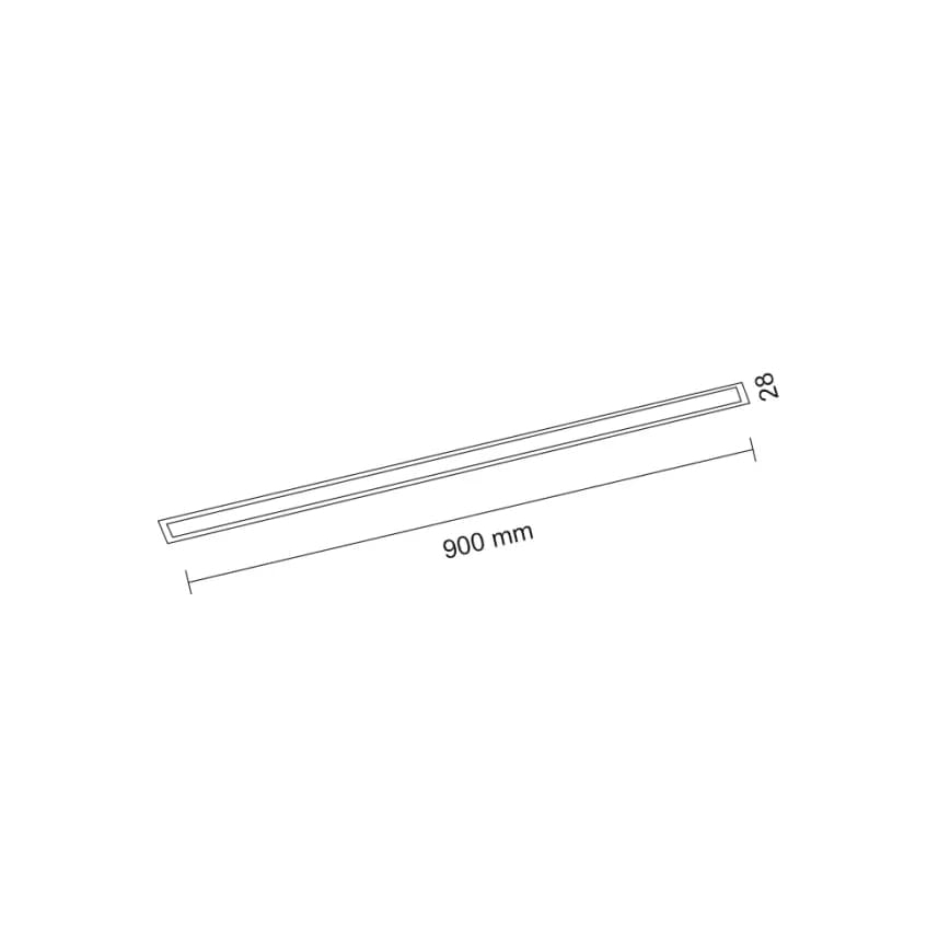 Shilo - Luminaire encastrable LED/32W/230V 3000K CRI 90 noir