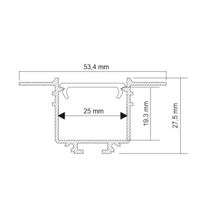 Shilo - Luminaire encastrable LED/32W/230V 3000K CRI 90 noir