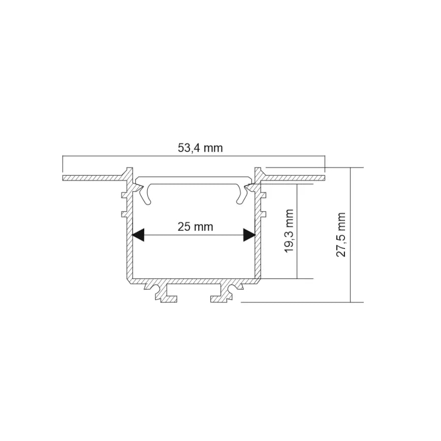Shilo - Luminaire encastrable LED/32W/230V 3000K CRI 90 noir