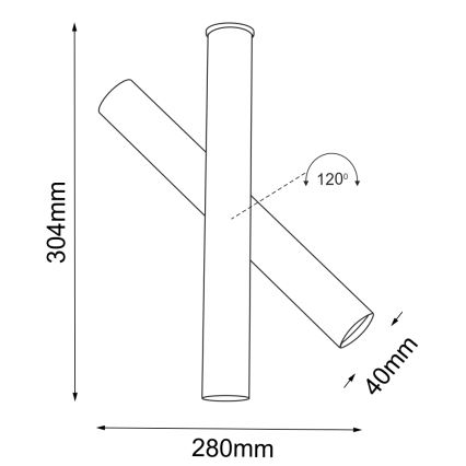 Shilo - Spot 1xGU10-MR11/15W/230V noir