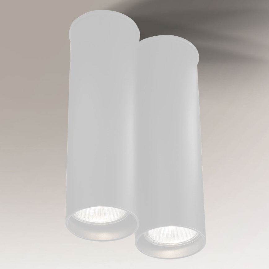 Shilo - Plafonnier 2xGU10/15W/230V blanc