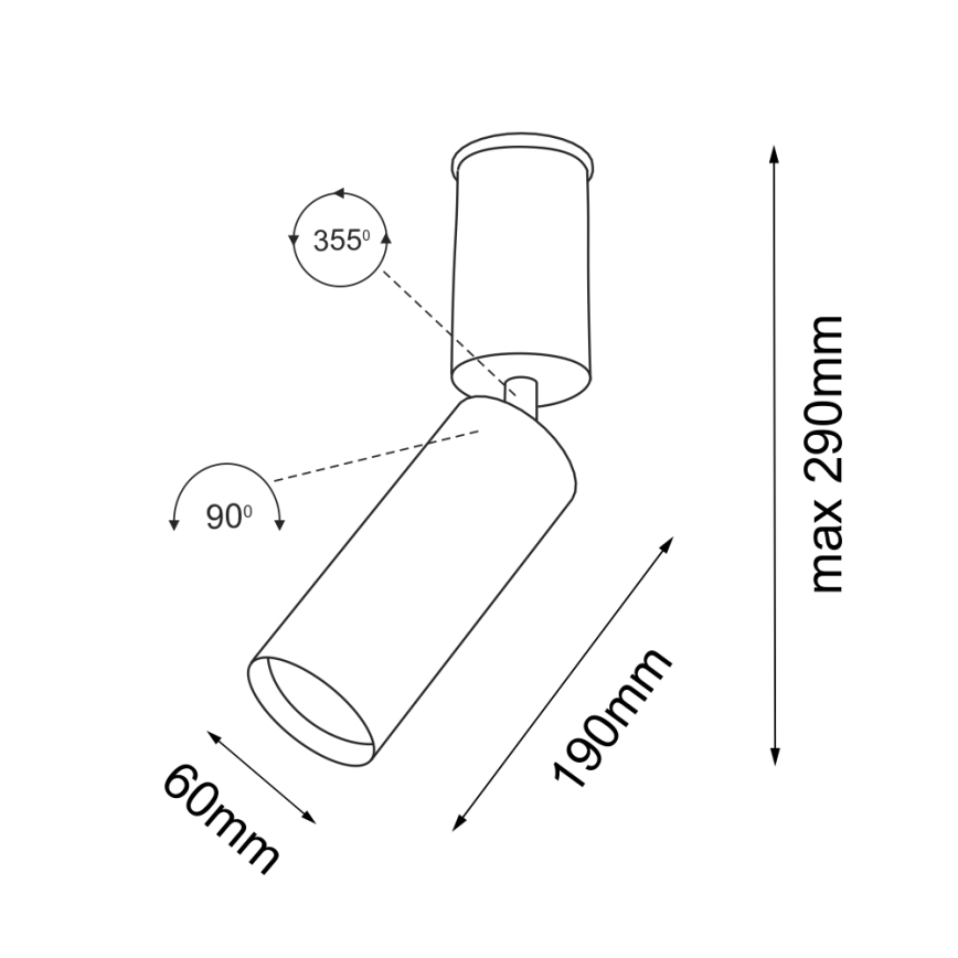 Shilo - Spot 1xGU10/15W/230V blanc