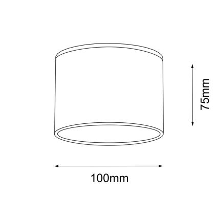 Shilo - Plafonnier de salle de bain 1xGX53/15W/230V IP44 blanc