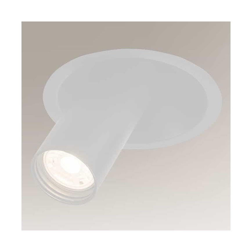 Shilo - Spot encastrable 1xGU10/MR11/15W/230V d. 11 cm blanc