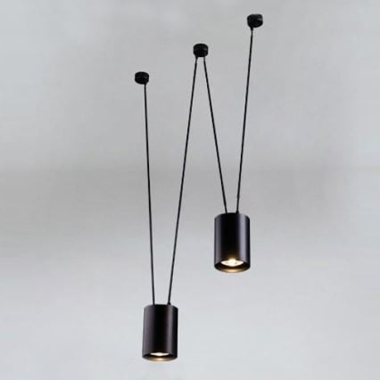Shilo - Suspension filaire 2xGU10/15W/230V araignée noir