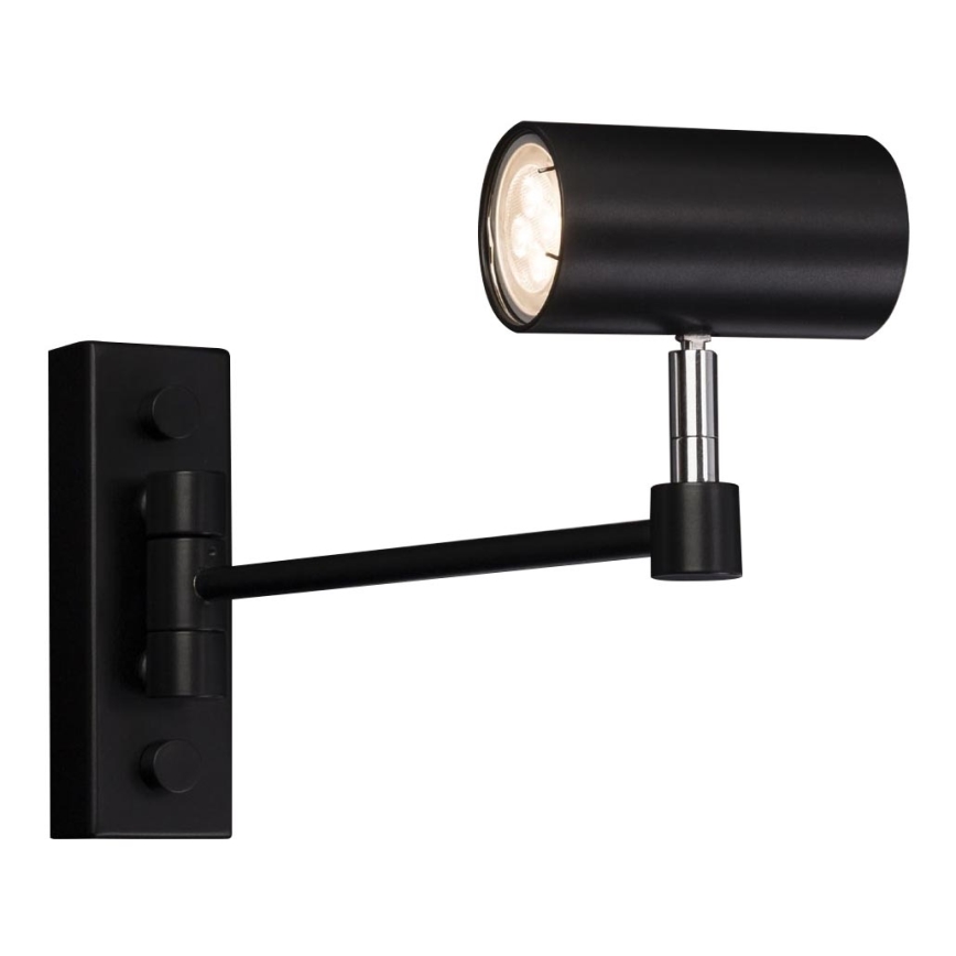 Shilo - Lampe murale 1xGU10/15W/230V noire