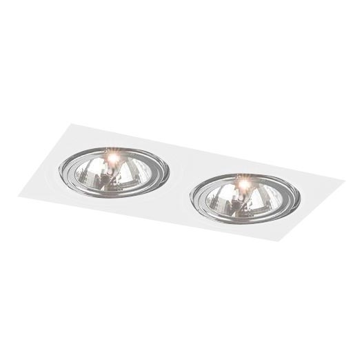 Shilo - Luminaire encastrable 2xGU10/15W/230V blanc