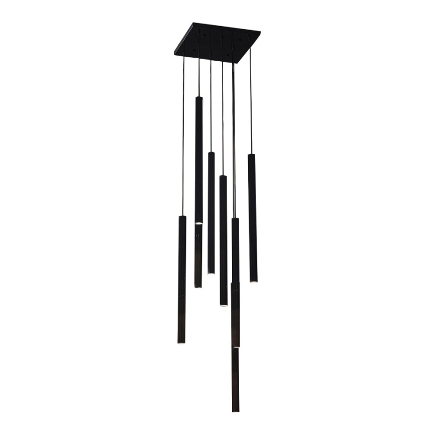 Shilo - Suspension filaire 8xGU10-MR11/15W/230V noire