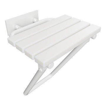 Siège de douche 44 x 46 cm, blanc