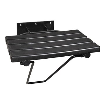 Siège de douche 44 x 46 cm noir