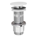 Silfra - Bonde de lavabo Ø 6,7 cm blanc/chrome brillant