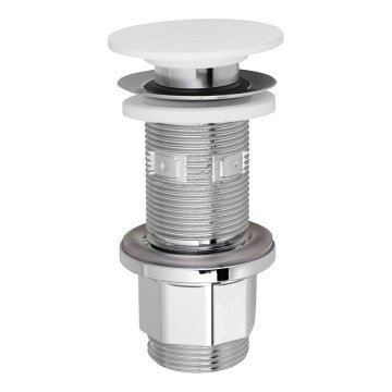 Silfra - Bonde de lavabo Ø 6,7 cm blanc/chrome brillant