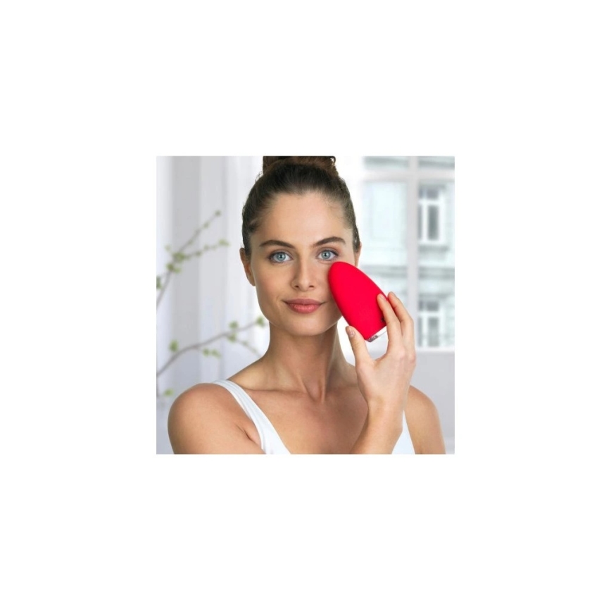 Silk’n - Brosse nettoyante pour le visage BRIGHT 5V/500 mAh rouge