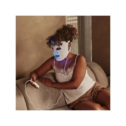 Silk’n - Masque thérapeutique LED RGB pour le visage LED/5V 2000 mAh blanc + télécommande