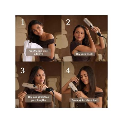 Silk’n - Sèche-cheveux 3 en 1 SILKYAIR TRINITY 230V doré