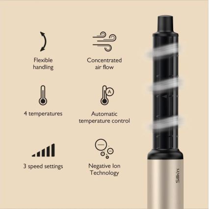 Silk’n - Sèche-cheveux SILKYAIR FLEX 230V noir/doré