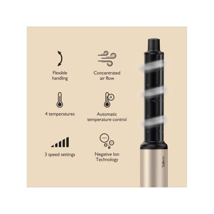 Silk’n - Sèche-cheveux SILKYAIR FLEX 230V noir/doré