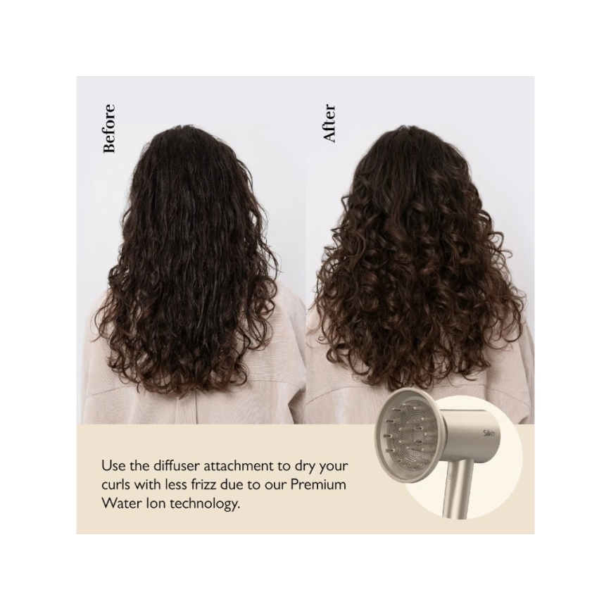Silk’n - Sèche-cheveux SILKYAIR PRO 1600W/230V doré