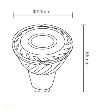 Sinclair - Ampoule LED GU10/5W/230V 4000K