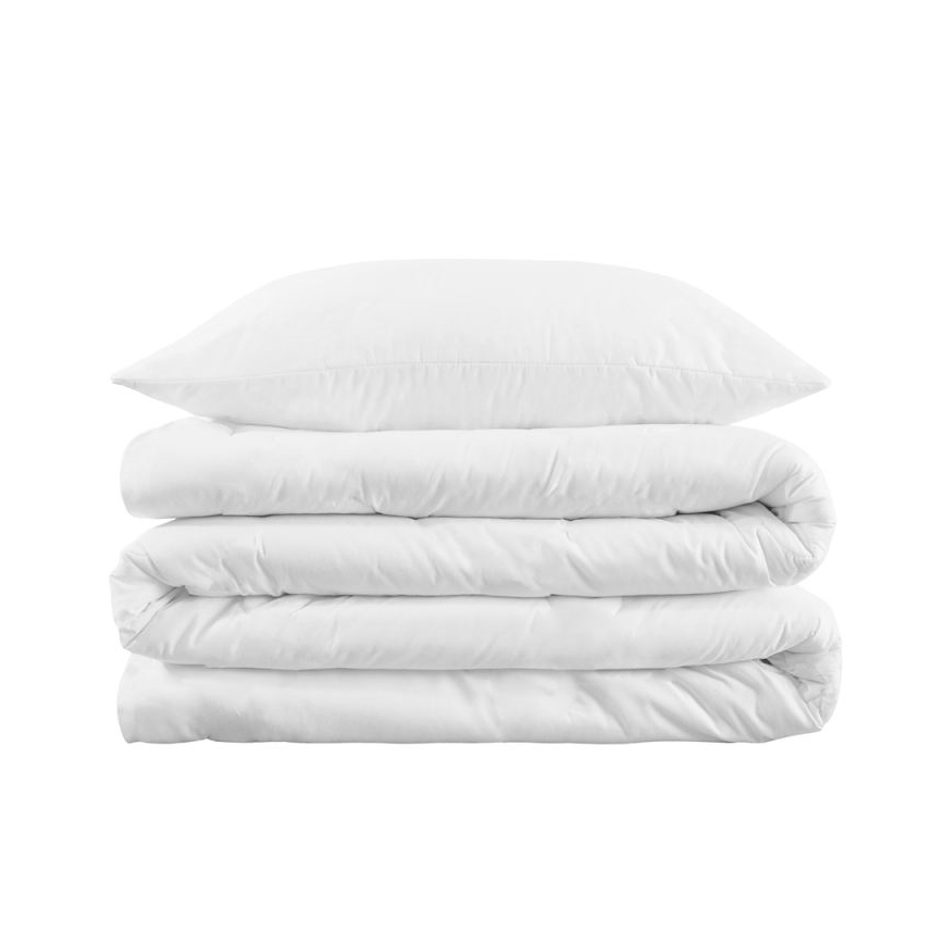 SkinPro Silver - Housse de couette antibactérienne 140x200 cm blanche