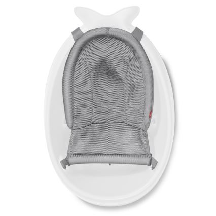 Skip Hop - Baignoire pour bébé avec tapis ergonomique MOBY 3 blanc