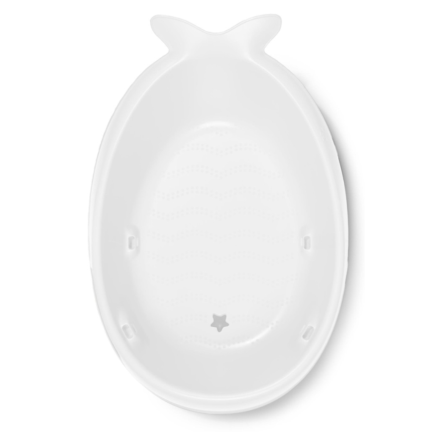Skip Hop - Baignoire pour bébé avec tapis ergonomique MOBY 3 blanc