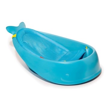 Skip Hop - Baignoire pour bébé avec tapis ergonomique MOBY 3 bleu