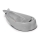 Skip Hop - Baignoire pour bébé avec tapis ergonomique MOBY 3 gris