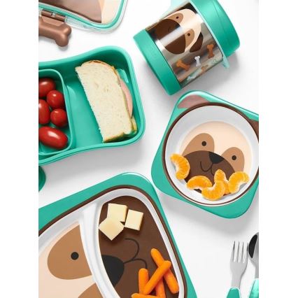 Skip Hop - Récipient alimentaire thermique avec cuillère/fourchette ZOO 325 ml carlin