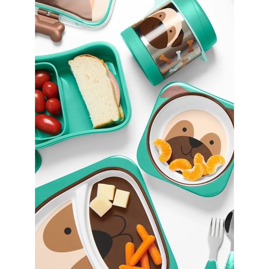 Skip Hop - Récipient alimentaire thermique avec cuillère/fourchette ZOO 325 ml carlin