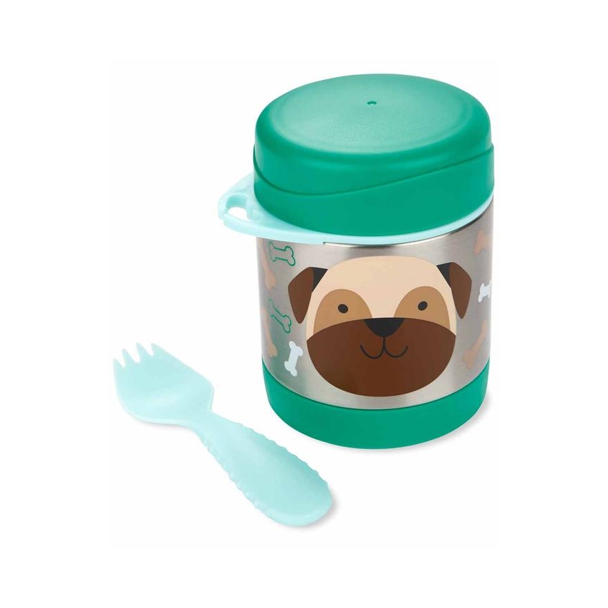 Skip Hop - Récipient alimentaire thermique avec cuillère/fourchette ZOO 325 ml carlin