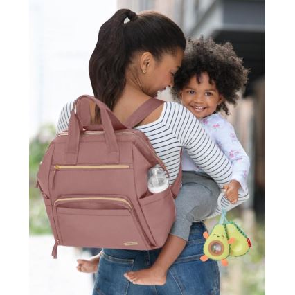 Skip Hop - Sac à dos à langer pour poussette MAINFRAME Dusty rose