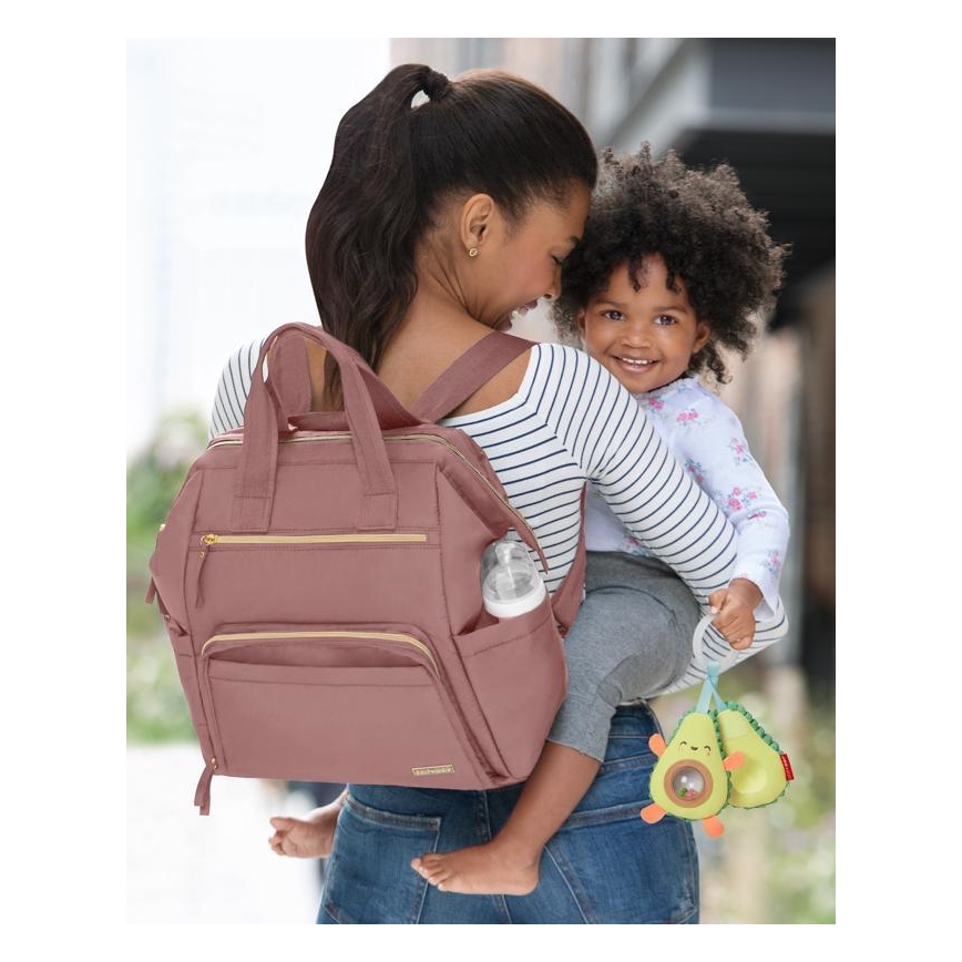 Skip Hop - Sac à dos à langer pour poussette MAINFRAME Dusty rose