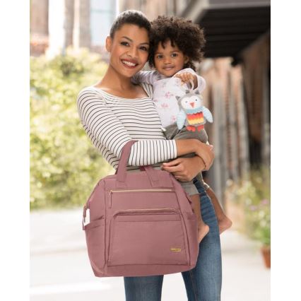 Skip Hop - Sac à dos à langer pour poussette MAINFRAME Dusty rose