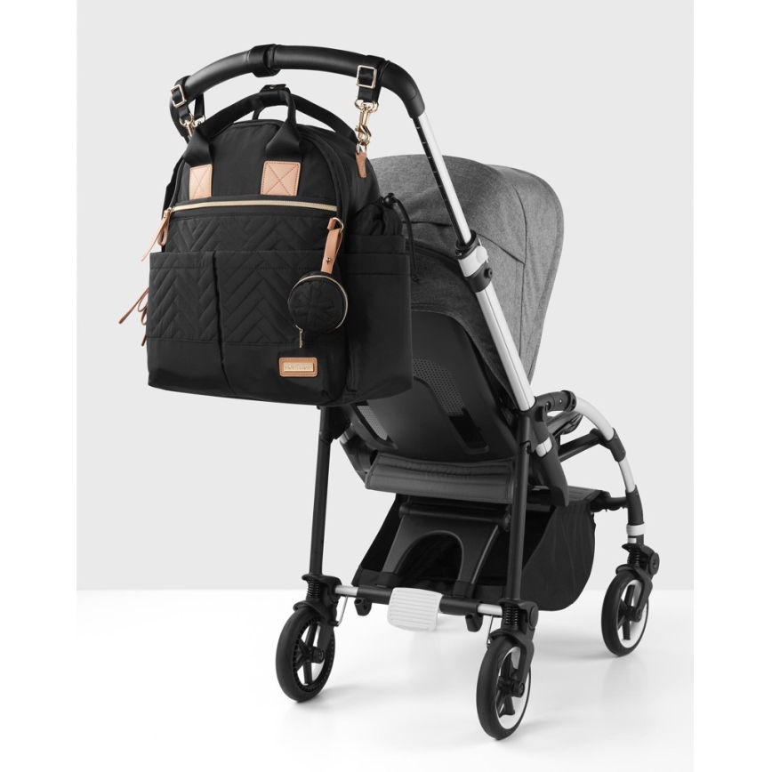 Skip Hop - Sac à dos à langer 6 en 1 SUITE SET noir pour poussette