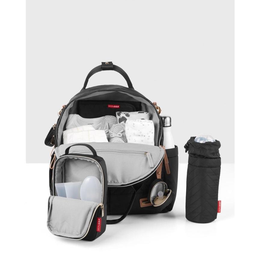 Skip Hop - Sac à dos à langer 6 en 1 SUITE SET noir pour poussette