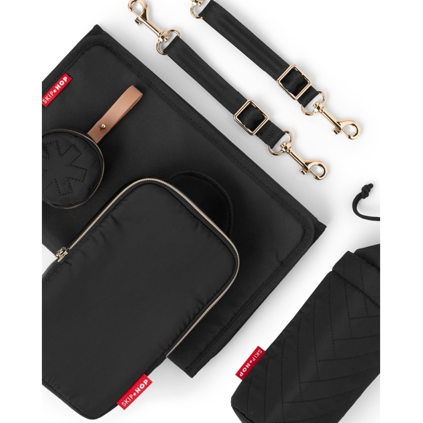 Skip Hop - Sac à dos à langer 6 en 1 SUITE SET noir pour poussette