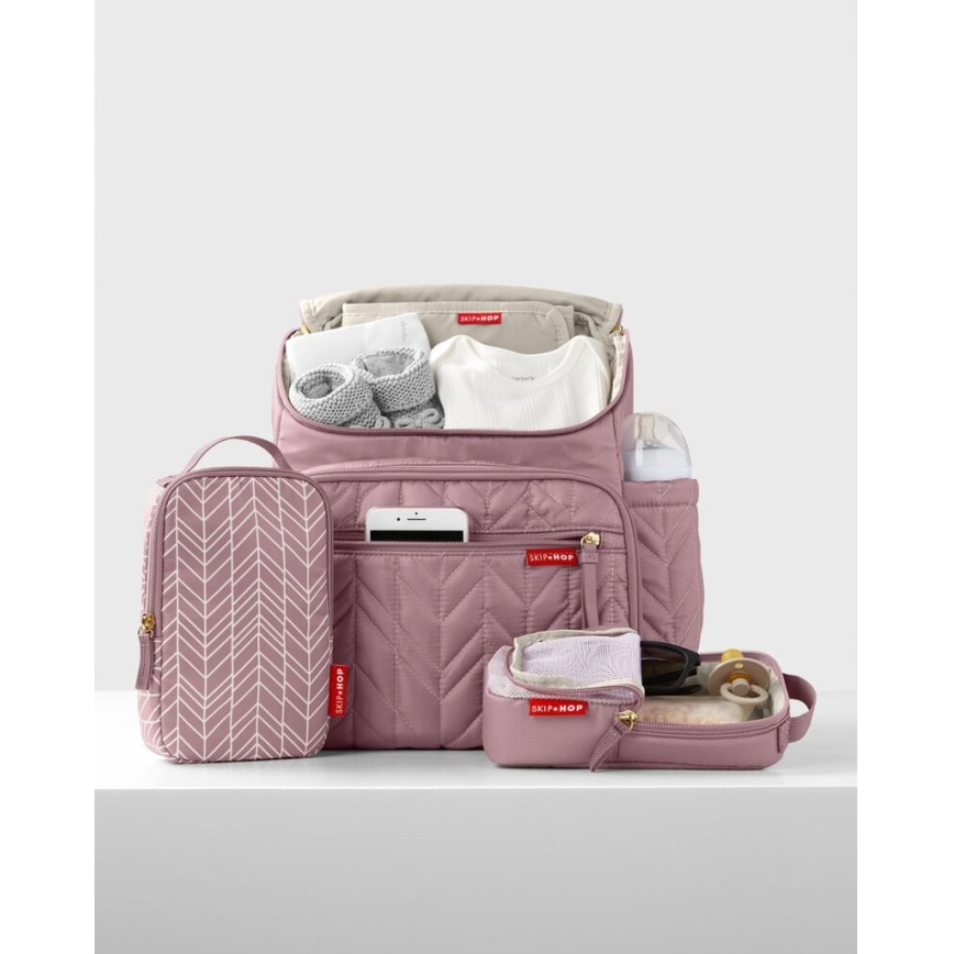 Skip Hop - Sac à dos à langer pour poussette FORMA Mauve Brume