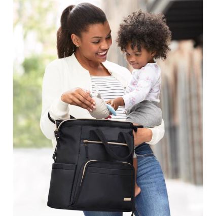 Skip Hop - Sac à dos à langer MAINFRAME noir pour poussette
