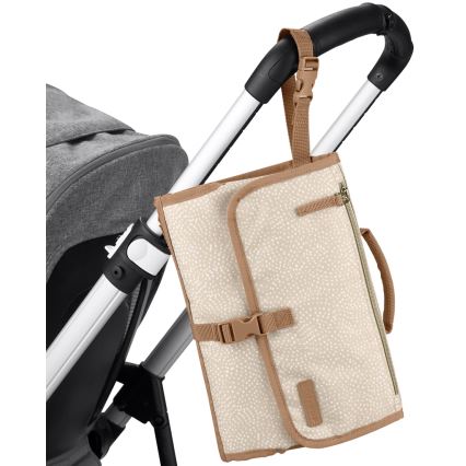 Skip Hop - Tapis à langer de voyage et sac 2 en 1 PRONTO beige