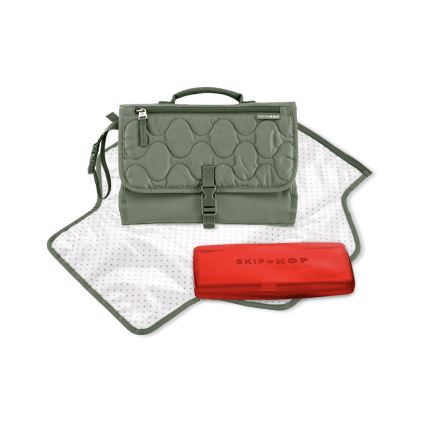Skip Hop - Tapis à langer de voyage et sac 2 en 1 PRONTO vert