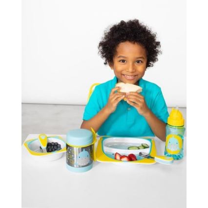 Skip Hop - Thermos alimentaire ZOO 325 ml avec cuillère/fourchette requin