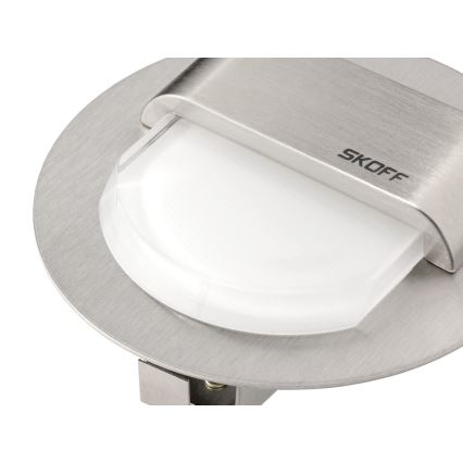 Skoff - Luminaire d'escalier LED RUEDA 0,8W/10V Chrome mat