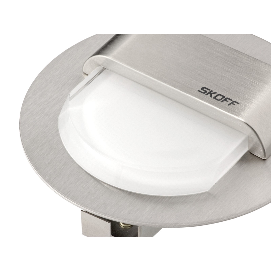 Skoff - Luminaire d'escalier LED RUEDA 0,8W/10V Chrome mat