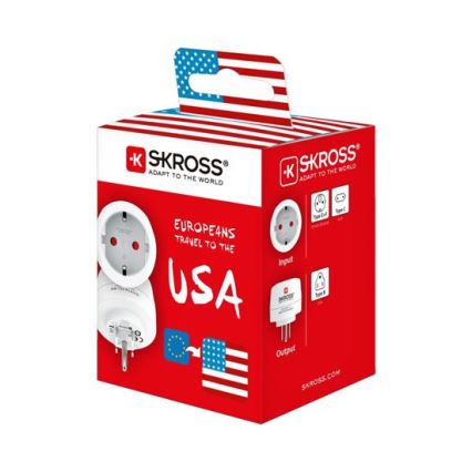 SKROSS - Adaptateur de voyage USA 15A