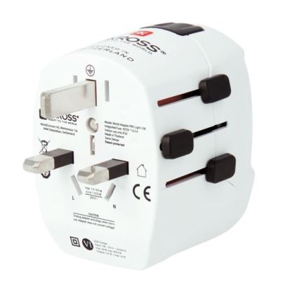 Adaptateur de voyage PRO Light USB AC45PD - Monde, UK+USA+AUS/CN USB A+C 45W