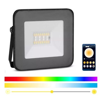 Smart projecteur LED RGB à intensité variable LED/20W/230V IP65 noir